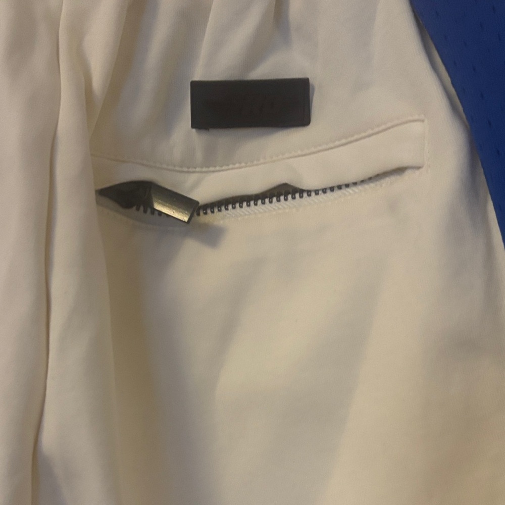 NBA NY knicks Shorts in Cream and Blue - Picture 12 of 14